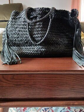 La Via Woven leather bag